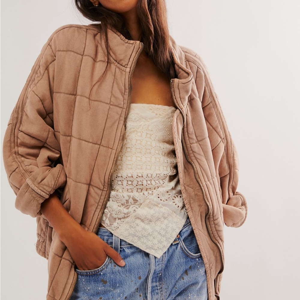 Women's Free People Dolman Quilted Knit Jacket